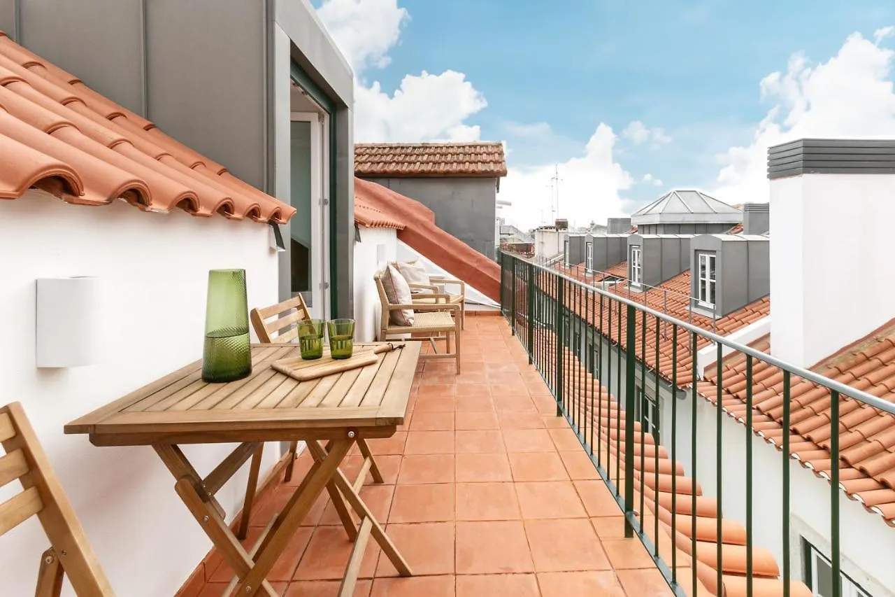 Apartman The Downtown Terrace - Fabulous Views, Romantic Penthouse, 6Th-Floor No Lift Lisboa Portugália